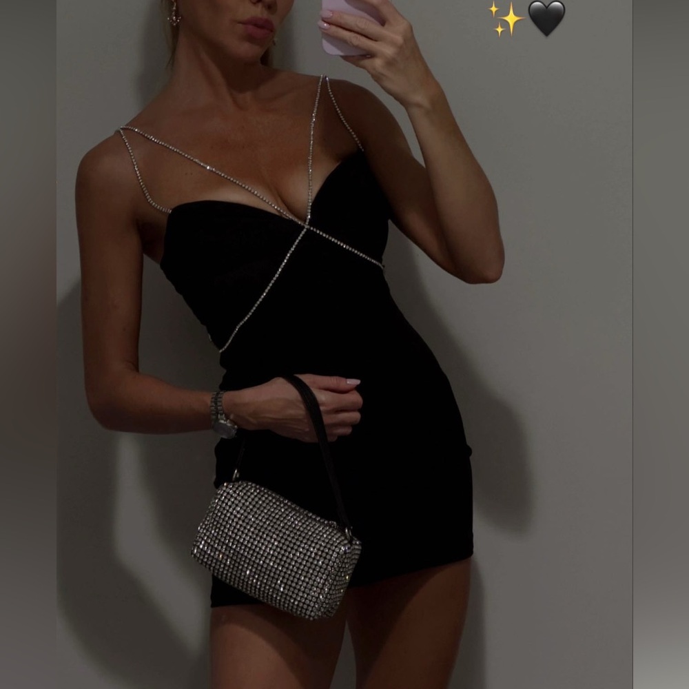 Diamante Cutout Crepe Minidress
HEIRESS BEVERLY HILLS